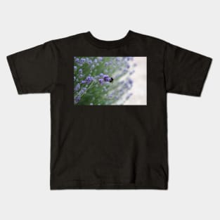 Bumble Bee Lavender Photography Print Kids T-Shirt